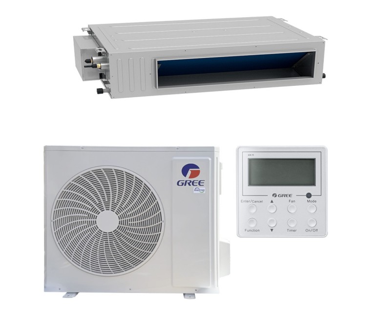 Кондиционер канальный GREE-18 Inverter R32: GUD50PS1/B-S/ GUD50W1/NhB  (без соединительной инсталляции)